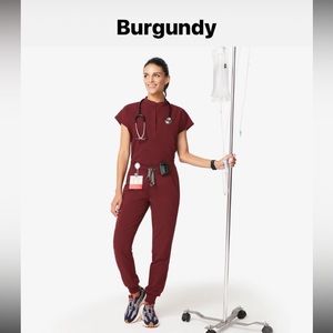 Figs scrubs burgundy